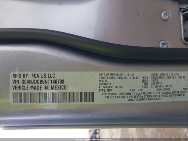 2022 JEEP COMPASS 3C4NJDCB5NT140708 Photo 8