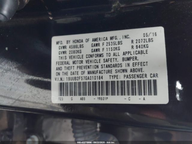 2016 ACURA TLX 19UUB2F57GA010184 Photo 8