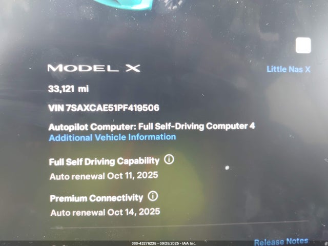 2023 TESLA MODEL X 7SAXCAE51PF419506 Photo 6