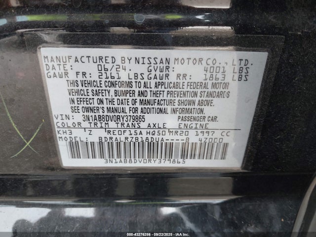 Nissan 2024 2024 3N1AB8DV0RY379865 Image 9