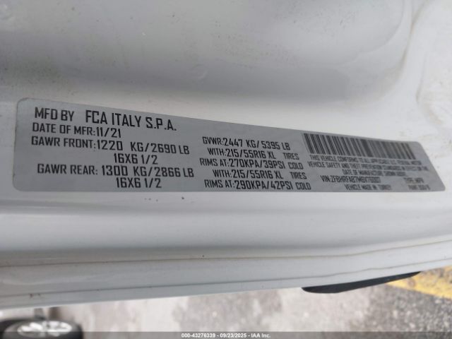 2021 RAM PROMASTER CITY ZFBHRFAB7M6V76007 Photo 8