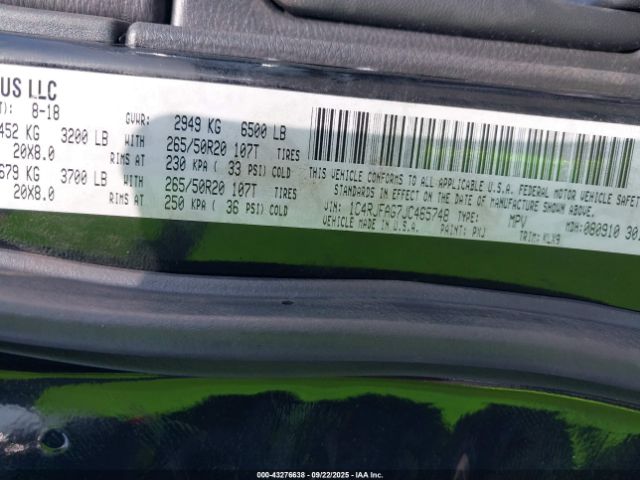 2018 JEEP GRAND CHEROKEE 1C4RJFAG7JC465748 Photo 8