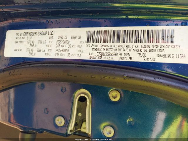 2011 RAM RAM 1500 1D7RB1CT5BS506479 Photo 8