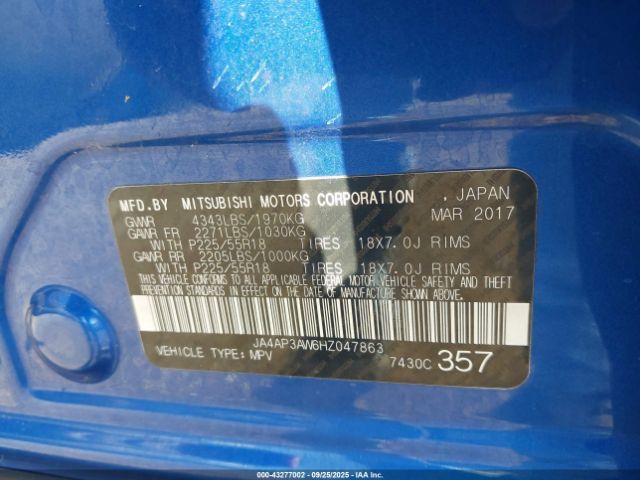 2017 MITSUBISHI OUTLANDER SPORT JA4AP3AW6HZ047863 Photo 8