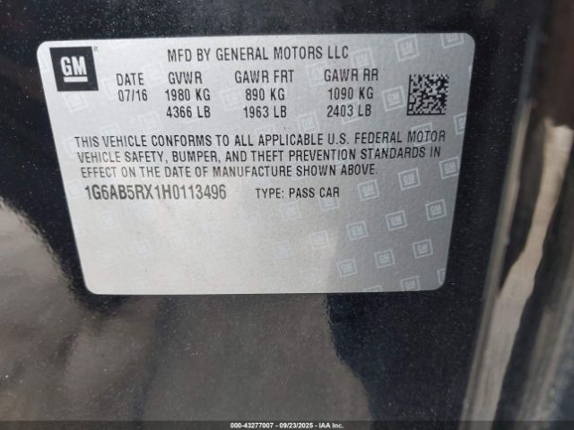 2017 CADILLAC ATS 1G6AB5RX1H0113496 Photo 8