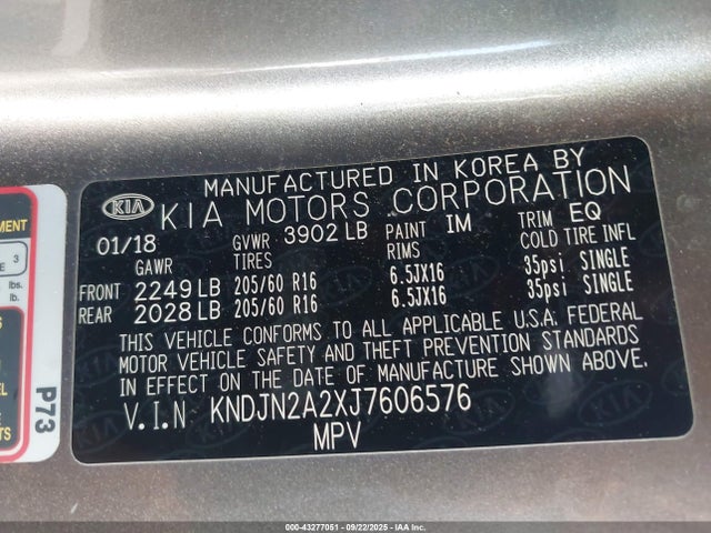 KNDJN2A2XJ7606576 KIA g