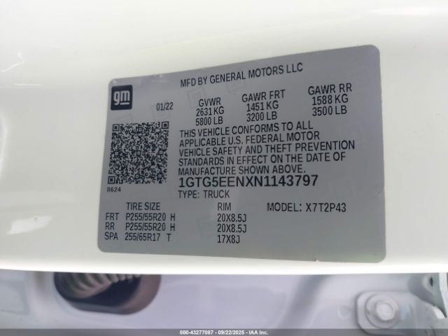 2022 GMC CANYON 1GTG5EENXN1143797 Photo 8