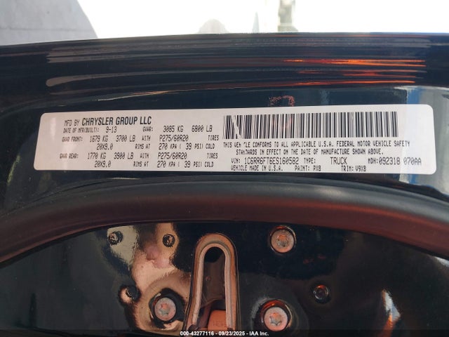 43277116 :رقم المزاد ، 1C6RR6FT6ES160582 vin ، 2014 Ram 1500 Express مزاد بيع