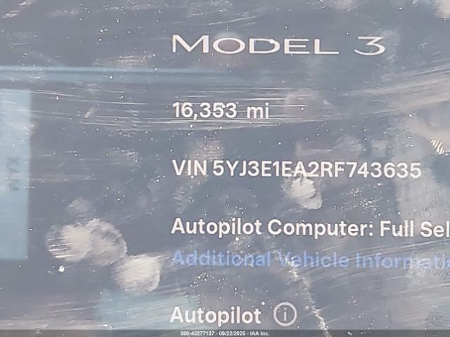 2024 TESLA MODEL 3 5YJ3E1EA2RF743635 Photo 6