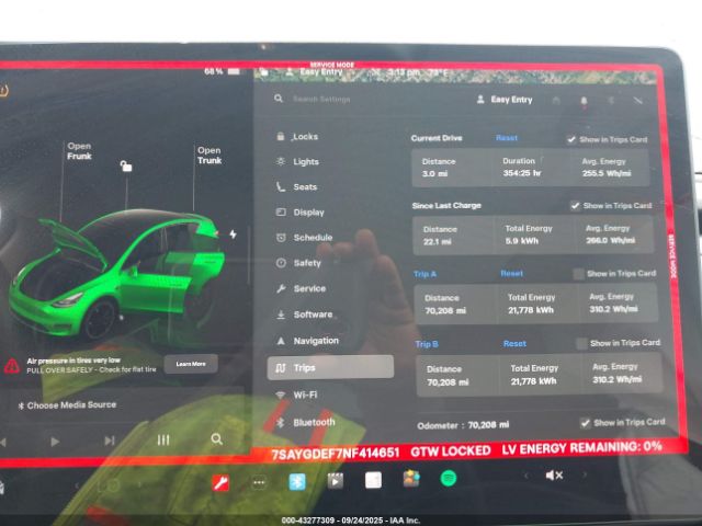 2022 TESLA MODEL Y 7SAYGDEF7NF414651 Photo 6