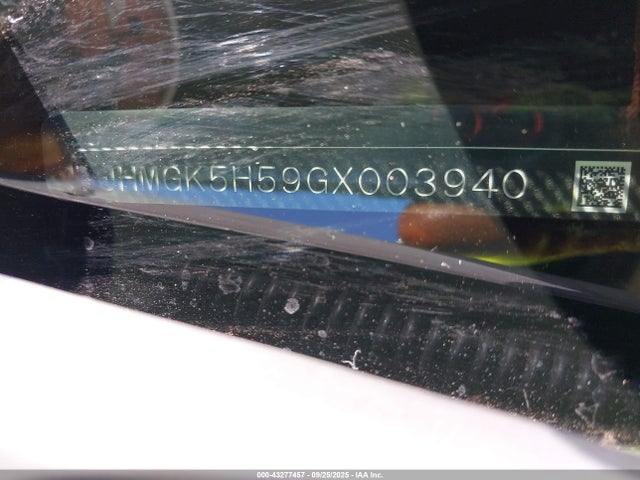 JHMGK5H59GX003940 Honda l15b1
