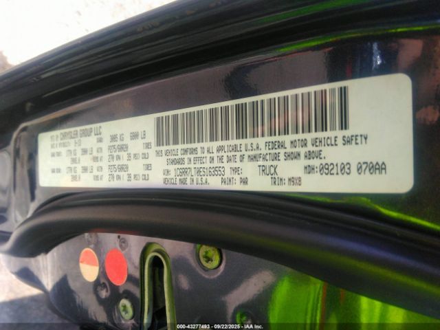 2014 RAM 1500 1C6RR7LT0ES163553 Photo 8