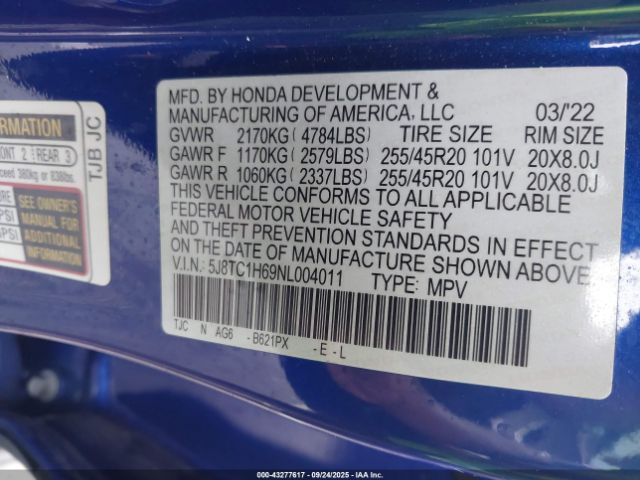 2022 ACURA RDX 5J8TC1H69NL004011 Photo 8