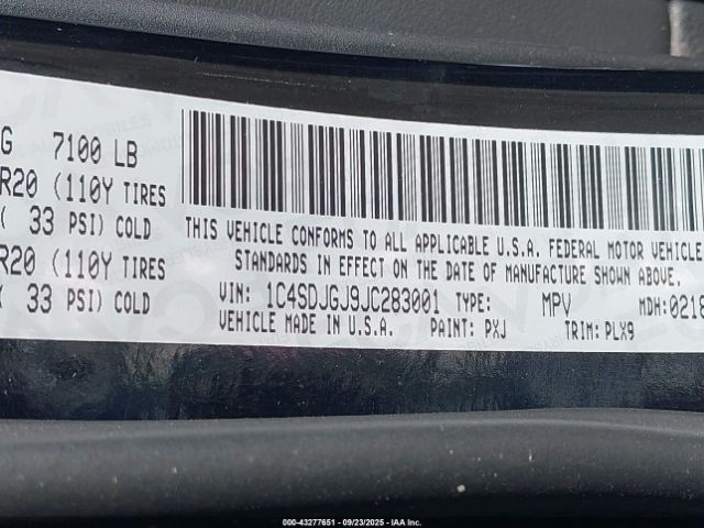 2018 DODGE DURANGO 1C4SDJGJ9JC283001 Photo 8