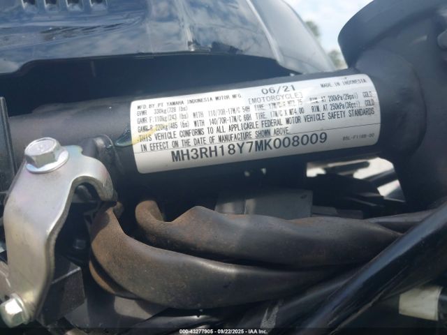 2021 YAMAHA YZFR3 MH3RH18Y7MK008009 Photo 9