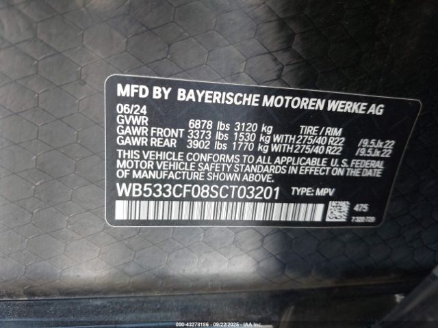 2025 BMW IX WB533CF08SCT03201 Photo 8