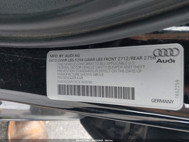2012 AUDI A6 WAUGGAFC3CN162596 Photo 8