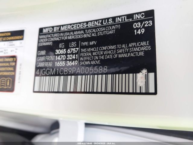 2023 MERCEDES-BENZ EQE 350 SUV 4JGGM1CB9PA005588 Photo 8