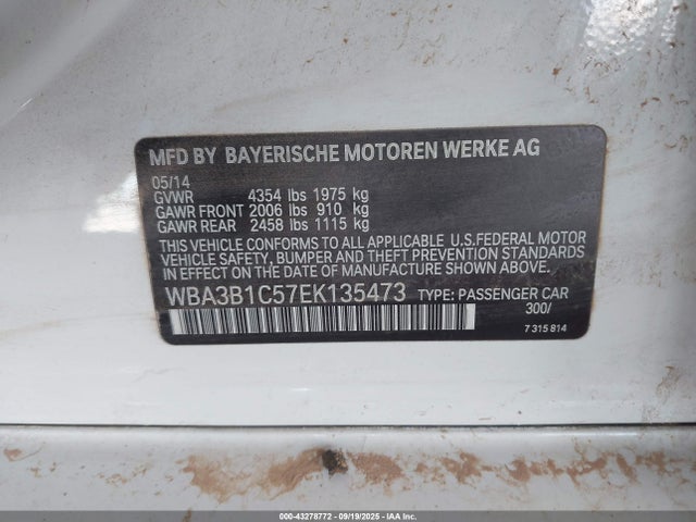 WBA3B1C57EK135473 BMW 320i