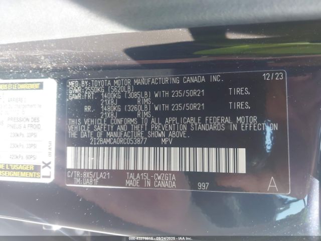 2024 LEXUS RX 350 2T2BAMCA0RC053877 Photo 8