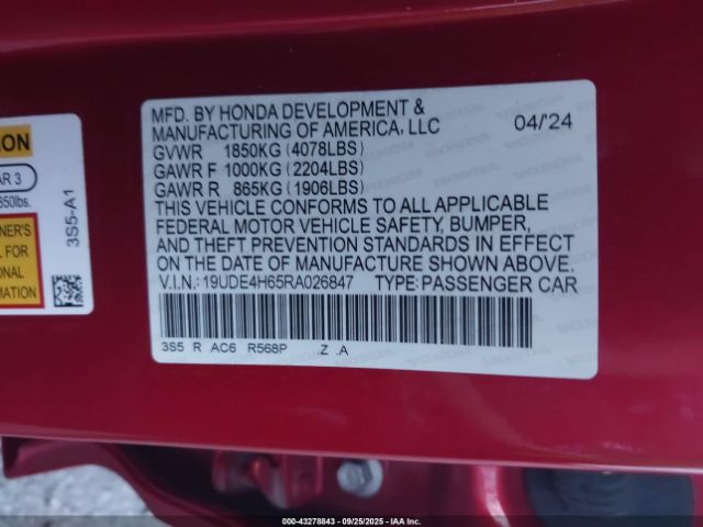 2024 ACURA INTEGRA 19UDE4H65RA026847 Photo 8