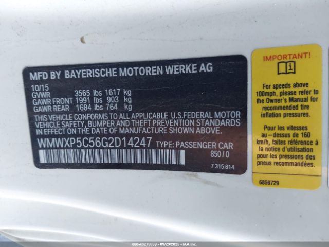 2016 MINI HARDTOP WMWXP5C56G2D14247 Photo 8