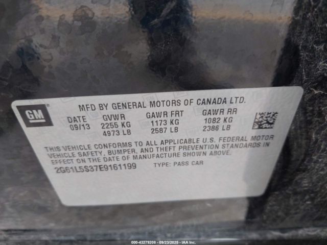 2014 CADILLAC XTS 2G61L5S37E9161199 Photo 8