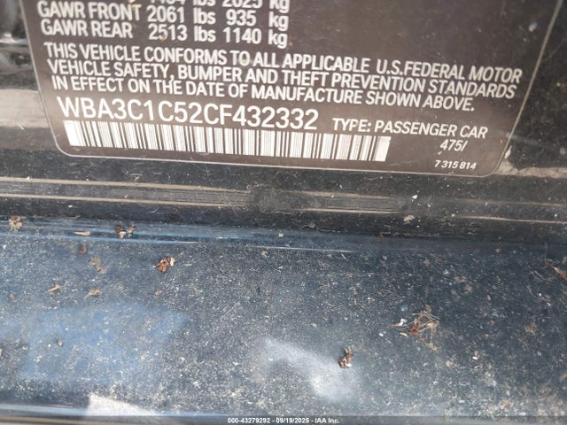 Продаж на аукціоні авто 2012 Bmw 328i, vin: WBA3C1C52CF432332, номер лоту: 43279292