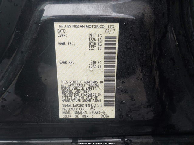 1N4AL3APXHC496255 Nissan 2017