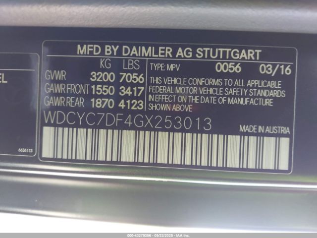 2016 MERCEDES-BENZ AMG G 63 WDCYC7DF4GX253013 Photo 8