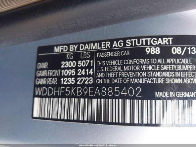 2014 MERCEDES-BENZ E 350 WDDHF5KB9EA885402 Photo 8