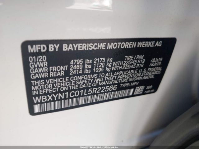 2020 BMW X2 WBXYN1C01L5R22566 Photo 8