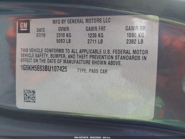 2011 CADILLAC DTS 1G6KH5E63BU107425 Photo 8