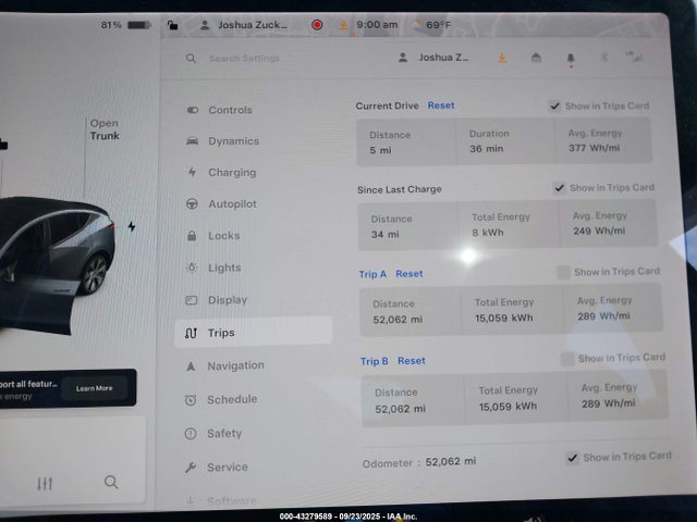 2021 TESLA MODEL Y 5YJYGDEE2MF249823 Photo 6
