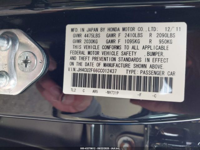 2012 ACURA TSX JH4CU2F66CC012437 Photo 8