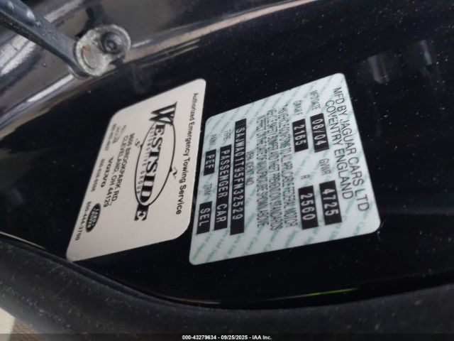 2005 JAGUAR S-TYPE SAJWA01T95FN32529 Photo 8