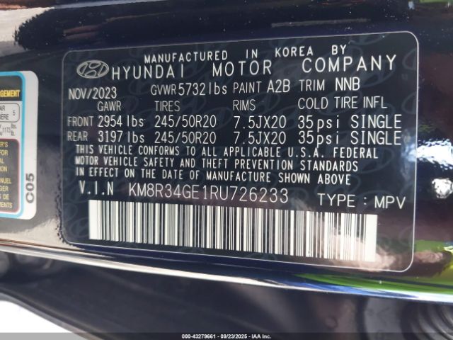 2024 HYUNDAI PALISADE KM8R34GE1RU726233 Photo 8