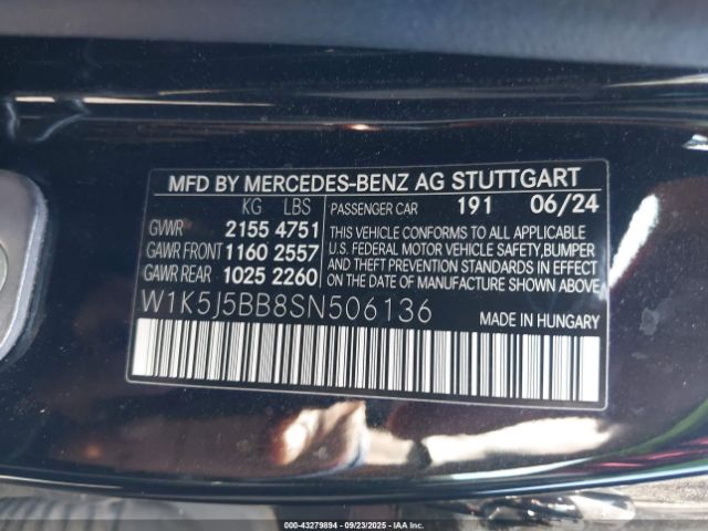 2025 MERCEDES-BENZ AMG CLA 35 W1K5J5BB8SN506136 Photo 8