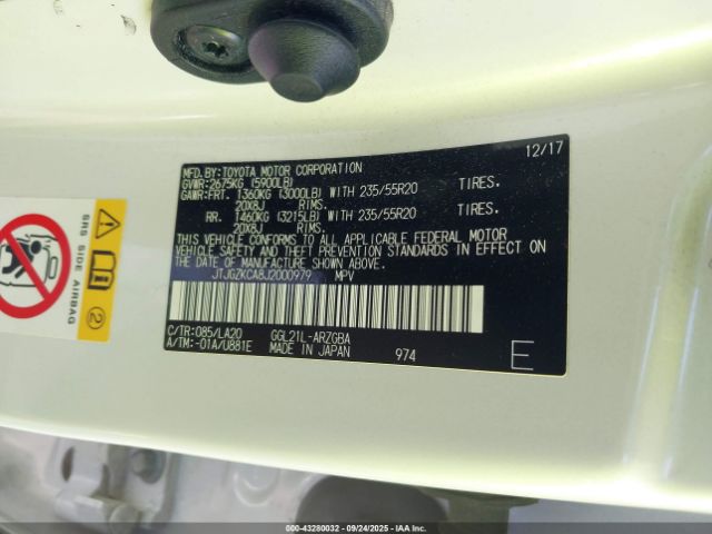 2018 LEXUS RX 350L JTJGZKCA8J2000979 Photo 8