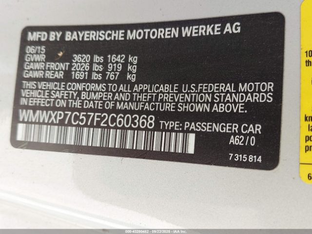 2015 MINI HARDTOP WMWXP7C57F2C60368 Photo 8