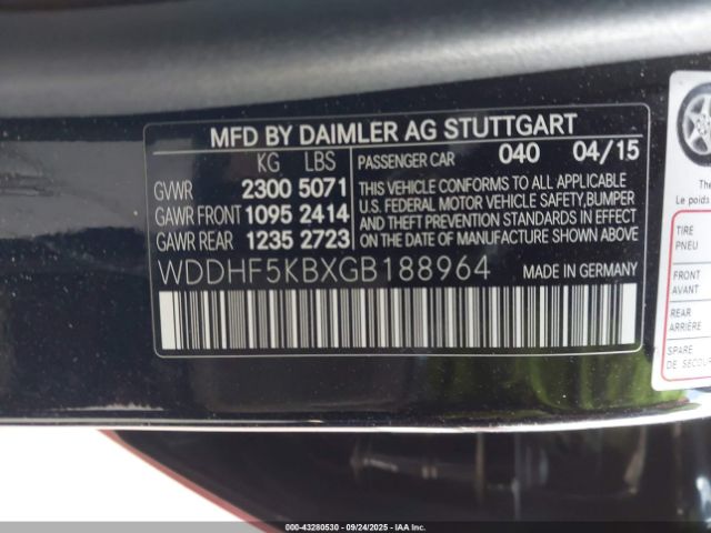 2016 MERCEDES-BENZ E 350 WDDHF5KBXGB188964 Photo 8