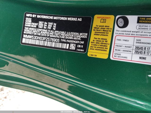 2023 MINI HARDTOP WMW53DH03P2S76905 Photo 8