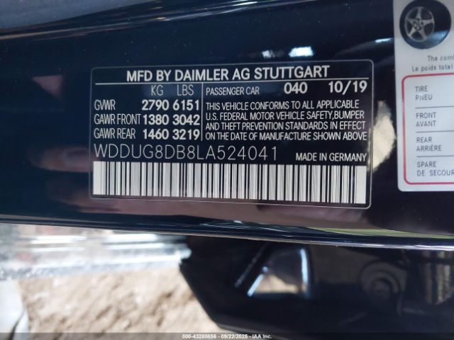 2020 MERCEDES-BENZ S 560 WDDUG8DB8LA524041 Photo 8