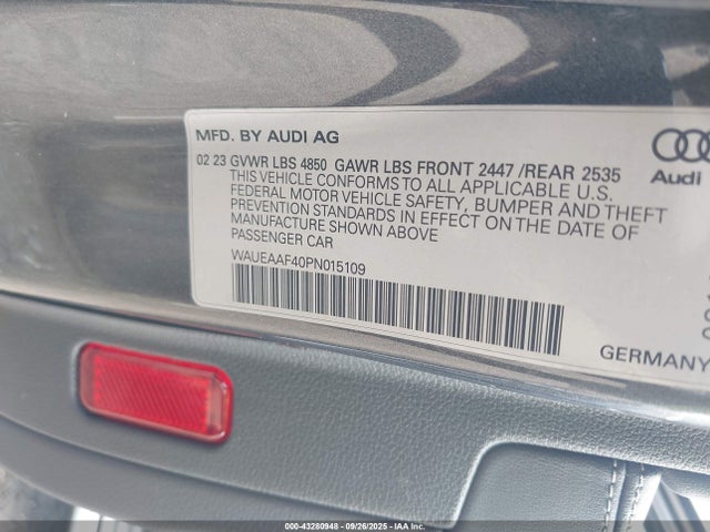 2023 AUDI A4 WAUEAAF40PN015109 Photo 8