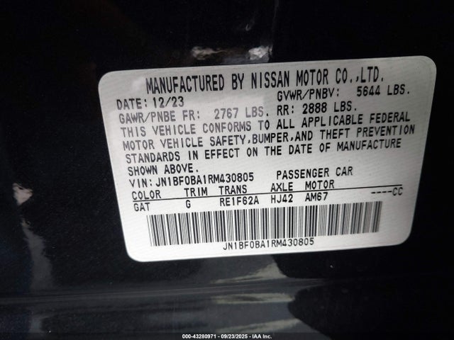 Nissan Ariya Empower+ 2024 JN1BF0BA1RM430805 Image 9
