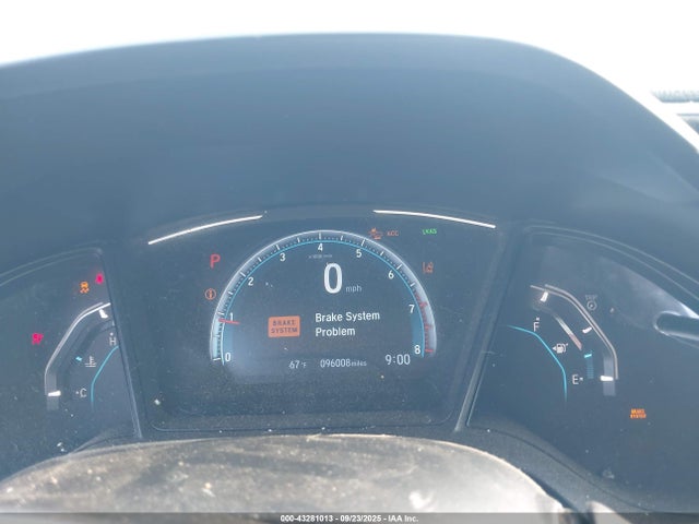 43281013 :رقم المزاد ، 2HGFC4B67KH303531 vin ، 2019 Honda Civic Lx مزاد بيع