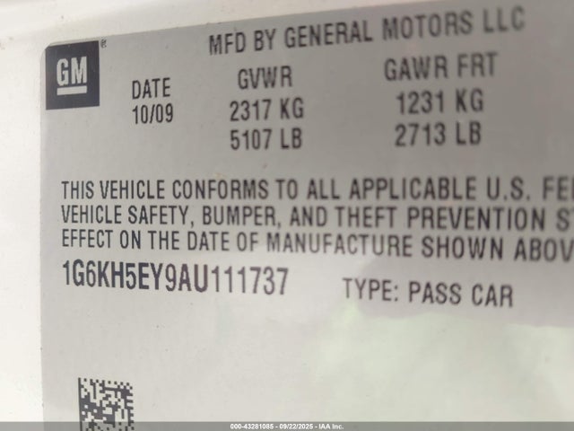 2010 CADILLAC DTS 1G6KH5EY9AU111737 Photo 8