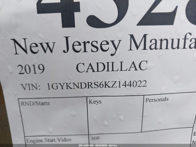 2019 CADILLAC XT5 1GYKNDRS6KZ144022 Photo 8