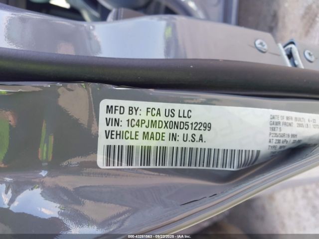 2022 JEEP CHEROKEE 1C4PJMDX0ND512299 Photo 8