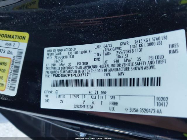 2023 FORD BRONCO 1FMDE5CP1PLB37171 Photo 8